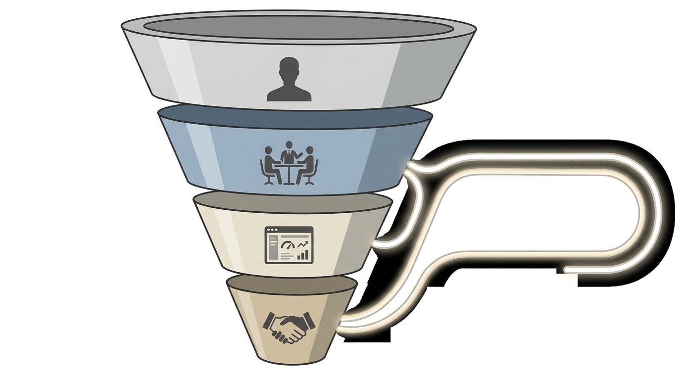 Buyer journey funnel aligned to positioning