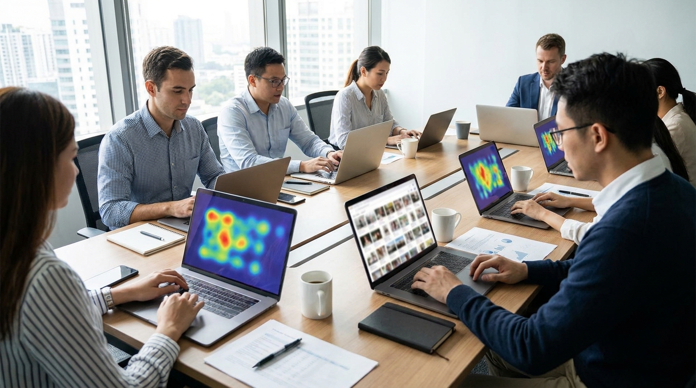 Depict Bing’s desktop-heavy B2B audience.