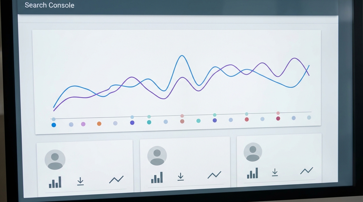 Dashboard-style visual mockup for the comparative metrics.